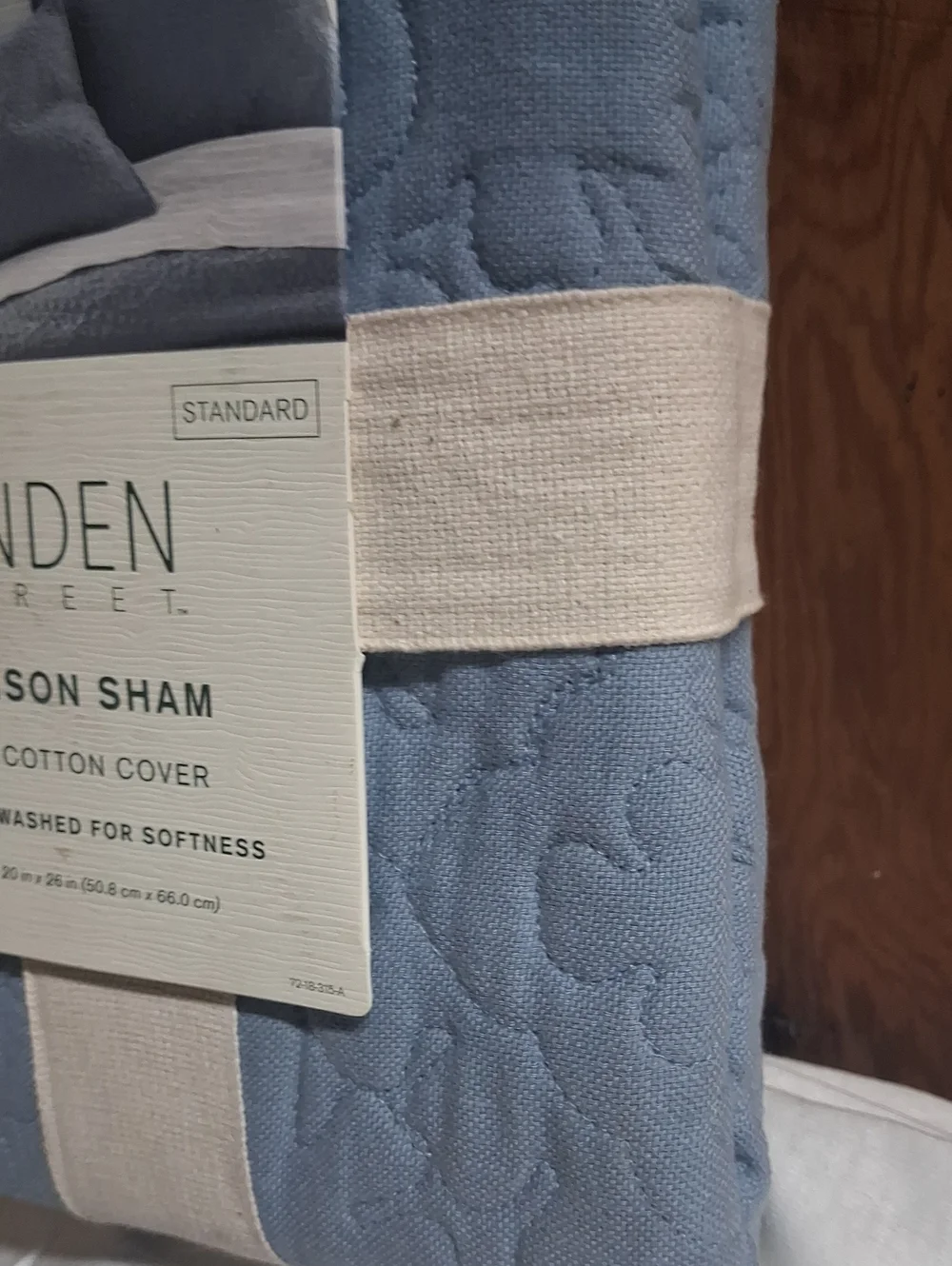 NWT Linden Addison Sham in Light Indigo